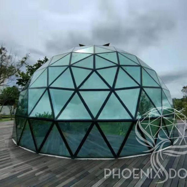 Phoenix Domes Glass Dome - Glass Panel Geodesic Dome - Dome | Patioza