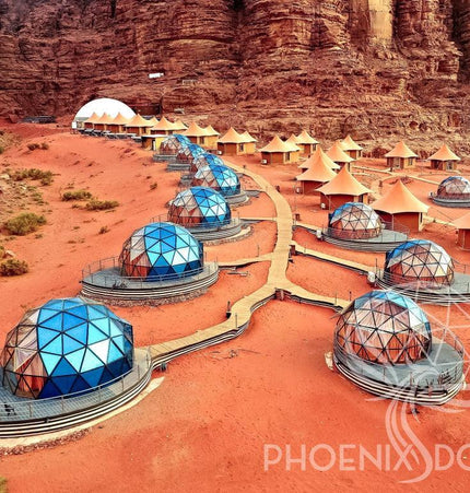 Phoenix Domes Glass Dome - Glass Panel Geodesic Dome