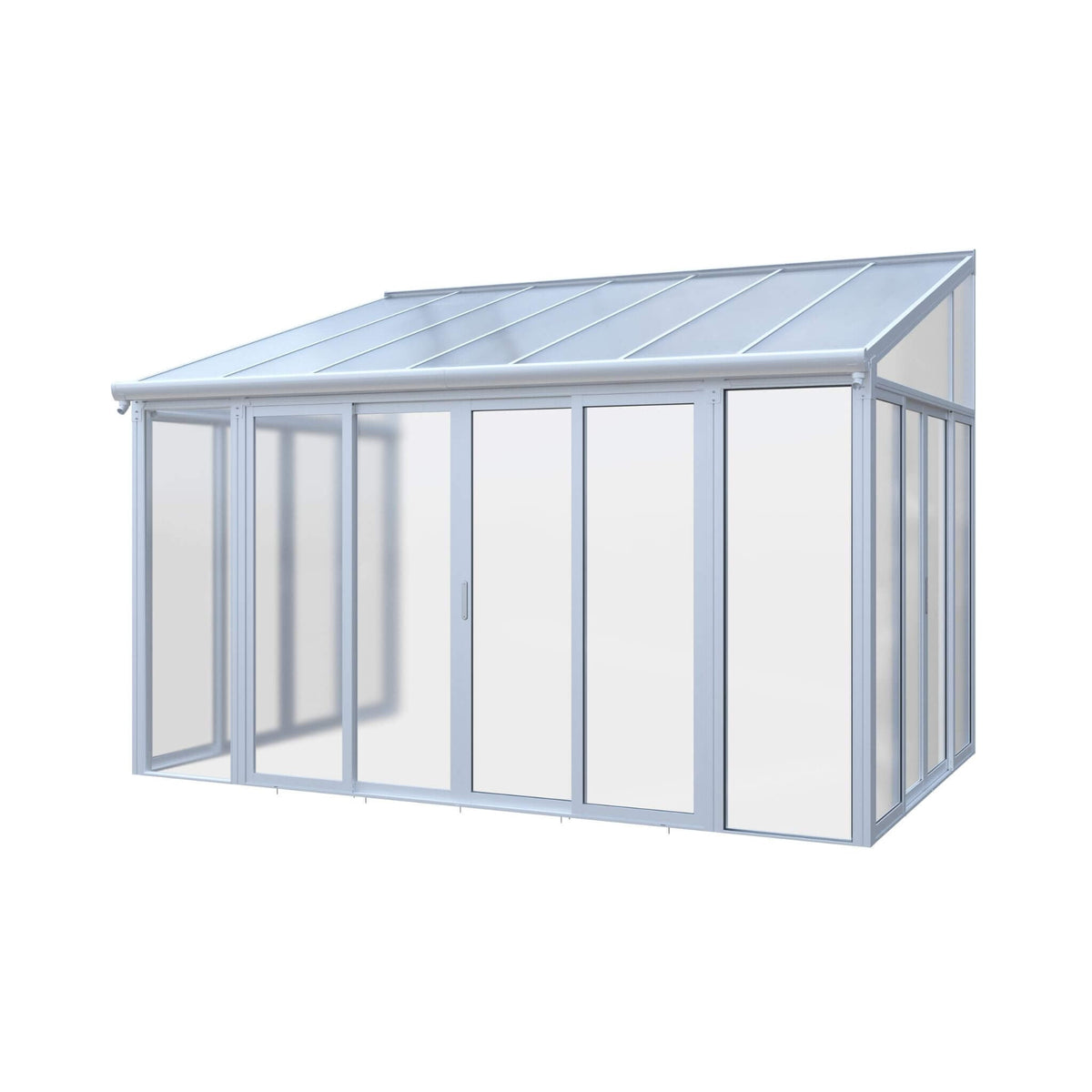 [10X14FT] Alora Lumina Heavy-Duty All-Season Aluminum Alloy Patio Sunroom With 3 Lockable Sliding Doors (SAK62713) - Sunrooms | Patioza
