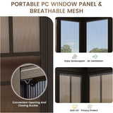 Alora Edge Heavy-Duty Aluminum Frame Outdoor Backyard Solarium with Polycarbonate Roof and Adjustable Panels - Sunrooms | Patioza