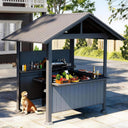 Alora 6x9 Ft. Heavy-Duty Gable Roof Hardtop Grill Gazebo - Canopies & Gazebos | Patioza