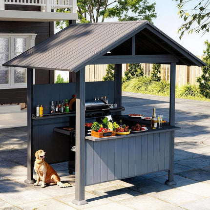Alora 6x9 Ft. Heavy-Duty Gable Roof Hardtop Grill Gazebo