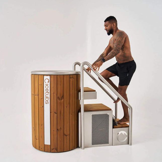 Icetubs IceBarrel Thermowood And Fiberglass Cold Plunge Immersion Tub (SAK68129) - Chillers | Patioza