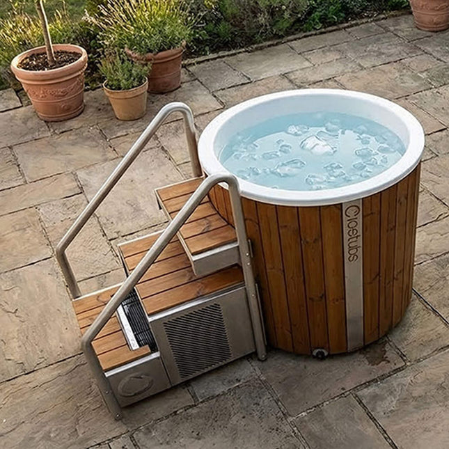 Icetubs IceBarrel XL Thermowood And Fiberglass Cold Plunge Immersion Tub (SAK35418) - Chillers | Patioza