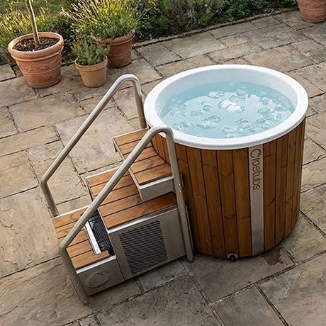 Icetubs IceBarrel XL Thermowood And Fiberglass Cold Plunge Immersion Tub (SAK35418) - Chillers | Patioza