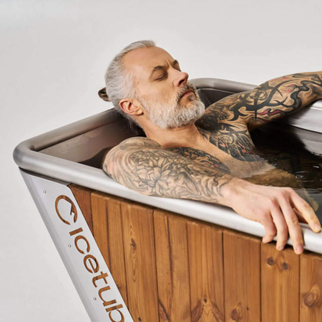 Icetubs IceBath Thermowood And Stainless Steel Cold Therapy Immersion Bath (SAK94720) - Chillers | Patioza
