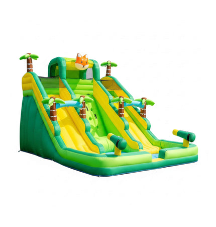 Inflatable Water Slide Park With Pool And Climbing Wall (SAK90736) - Inflatable Bouncers | Patioza