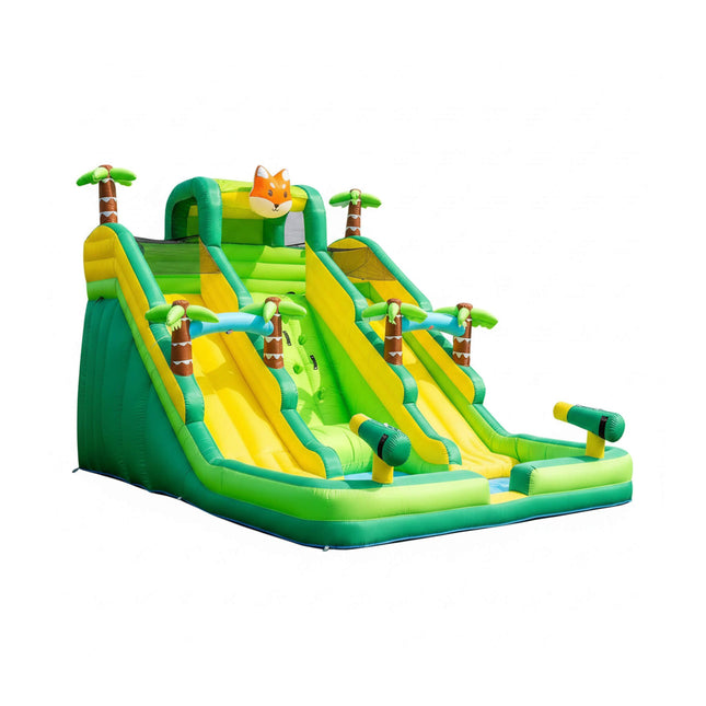 Inflatable Water Slide Park With Pool And Climbing Wall (SAK90736) - Inflatable Bouncers | Patioza