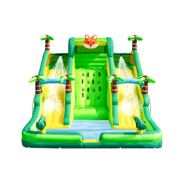 Inflatable Water Slide Park With Pool And Climbing Wall (SAK90736) - Inflatable Bouncers | Patioza