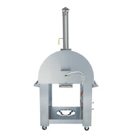 KoKoMo Grills Premium 32 - Inch Stainless Steel Dual Fuel Gas Or Wood Fired Pizza Oven [KO - PIZZAOVEN] (SAK14753) - Outdoor Kitchen | Patioza