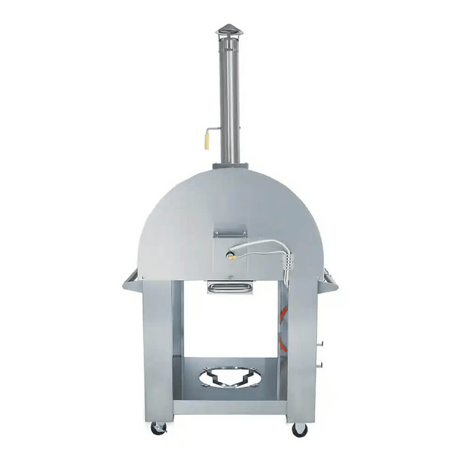 KoKoMo Grills Premium 32 - Inch Stainless Steel Dual Fuel Gas Or Wood Fired Pizza Oven [KO - PIZZAOVEN] (SAK14753) - Outdoor Kitchen | Patioza