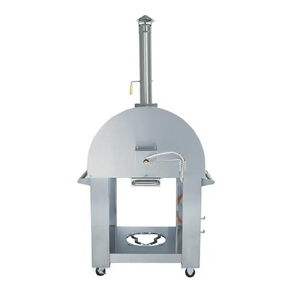 KoKoMo Grills Premium 32 - Inch Stainless Steel Dual Fuel Gas Or Wood Fired Pizza Oven [KO - PIZZAOVEN] (SAK14753) - Outdoor Kitchen | Patioza
