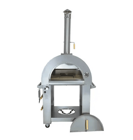 KoKoMo Grills Premium 32 - Inch Stainless Steel Dual Fuel Gas Or Wood Fired Pizza Oven [KO - PIZZAOVEN] (SAK14753) - Outdoor Kitchen | Patioza