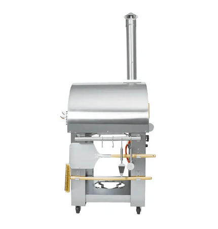 KoKoMo Grills Premium 32 - Inch Stainless Steel Dual Fuel Gas Or Wood Fired Pizza Oven [KO - PIZZAOVEN] (SAK14753) - Outdoor Kitchen | Patioza