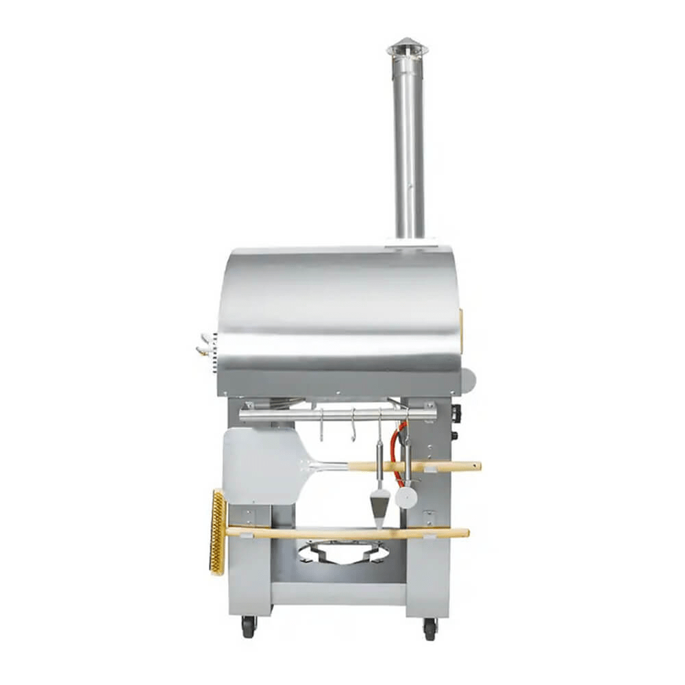 KoKoMo Grills Premium 32 - Inch Stainless Steel Dual Fuel Gas Or Wood Fired Pizza Oven [KO - PIZZAOVEN] (SAK14753) - Outdoor Kitchen | Patioza