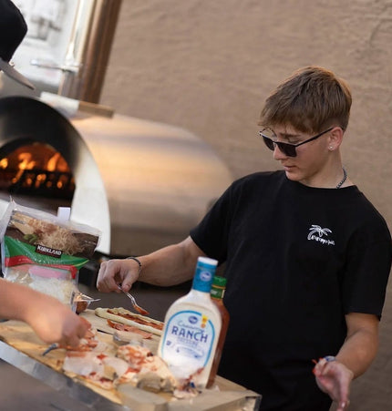 KoKoMo Grills Premium 32 - Inch Stainless Steel Wood Fired Pizza Oven [KO - PIZZAOVEN] (SAK92618) - Outdoor Kitchen | Patioza