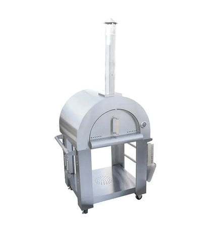 KoKoMo Grills Premium 32 - Inch Stainless Steel Wood Fired Pizza Oven [KO - PIZZAOVEN] (SAK92618) - Outdoor Kitchen | Patioza