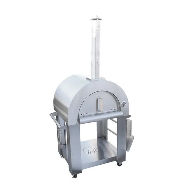 KoKoMo Grills Premium 32 - Inch Stainless Steel Wood Fired Pizza Oven [KO - PIZZAOVEN] (SAK92618) - Outdoor Kitchen | Patioza