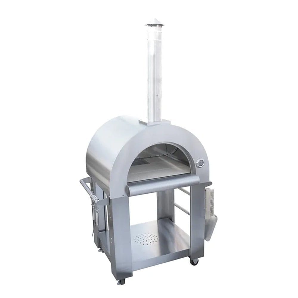 KoKoMo Grills Premium 32 - Inch Stainless Steel Wood Fired Pizza Oven [KO - PIZZAOVEN] (SAK92618) - Outdoor Kitchen | Patioza
