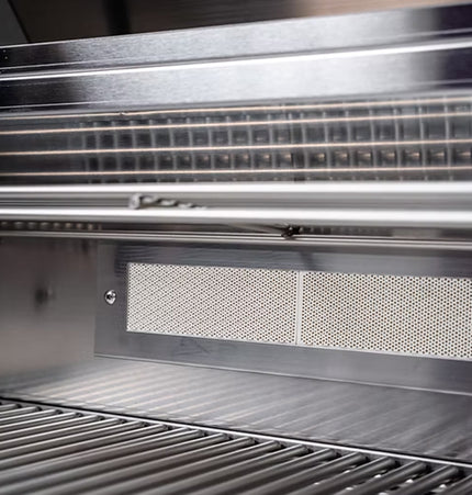 KoKoMo Grills St. John 7 Ft. BBQ Island with LEDs, Built-In Grill, Refrigerator, and Electrical Outlet [Made-To-Order]