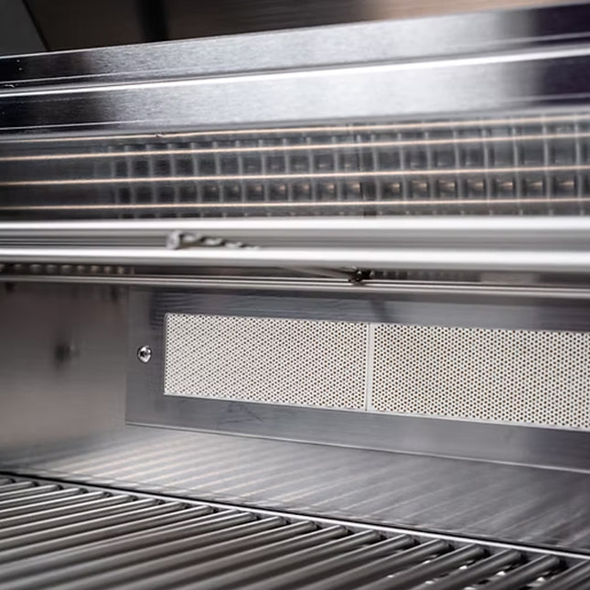 KoKoMo Grills St. John 7 Ft. BBQ Island with LEDs, Built-In Grill, Refrigerator, and Electrical Outlet [Made-To-Order]