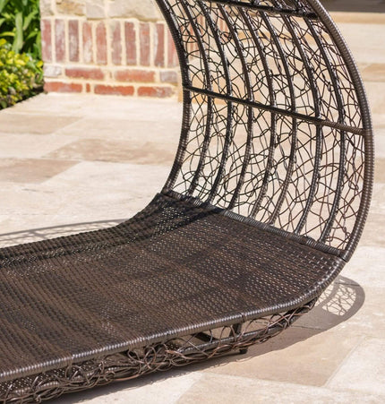Alora Abigal Large 2-Person Outdoor Wicker Daybed with Aluminum Frame and Cushions - Outdoor Furniture Sets | Patioza