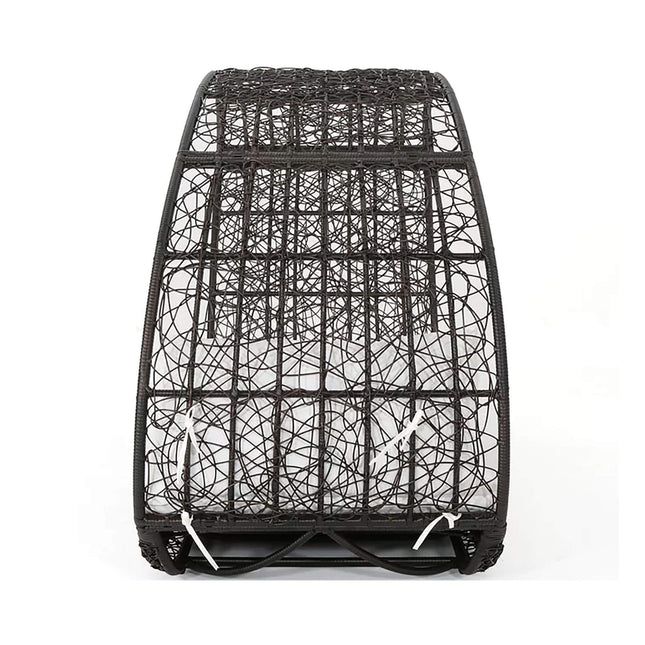 Alora Abigal Large 2-Person Outdoor Wicker Daybed with Aluminum Frame and Cushions - Outdoor Furniture Sets | Patioza