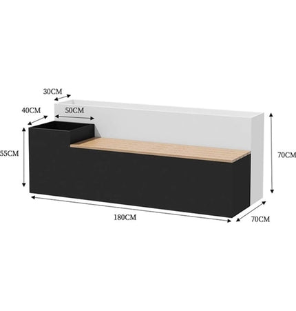 Large Outdoor All - Weather Commercial Flower Box Potting Bench [Made To Order] (SAK70249) - Potting Benches & Tables | Patioza