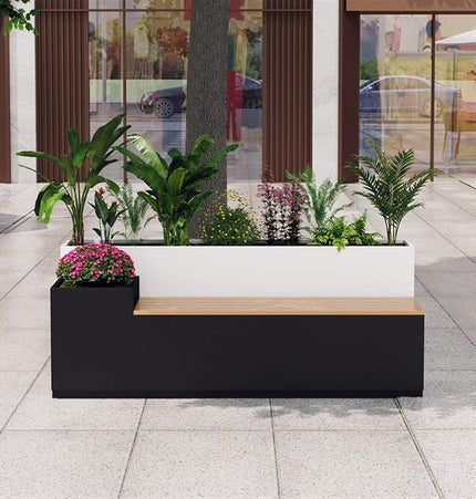 Large Outdoor All - Weather Commercial Flower Box Potting Bench [Made To Order] (SAK70249) - Potting Benches & Tables | Patioza