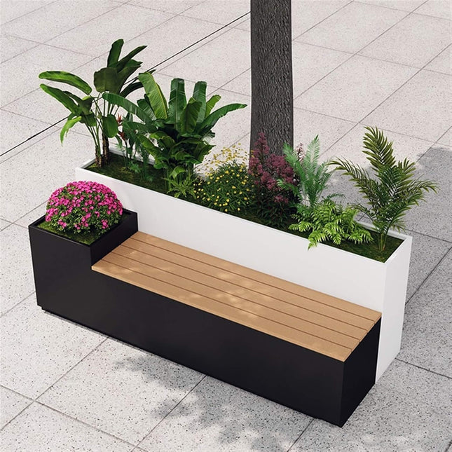 Large Outdoor All - Weather Commercial Flower Box Potting Bench [Made To Order] (SAK70249) - Potting Benches & Tables | Patioza