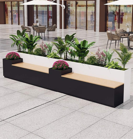 Large Outdoor All - Weather Commercial Flower Box Potting Bench [Made To Order] (SAK70249) - Potting Benches & Tables | Patioza