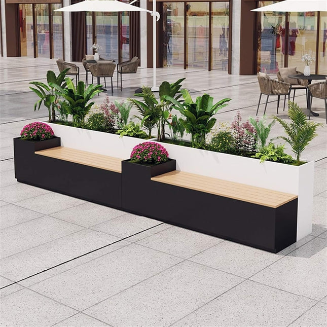 Large Outdoor All - Weather Commercial Flower Box Potting Bench [Made To Order] (SAK70249) - Potting Benches & Tables | Patioza