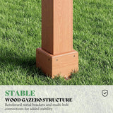 Alora Large Outdoor Cedar Wood Pergola Kit With Slatted Roof (SAK31064) - Pergolas | Patioza