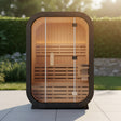 Thermora Lund Luxury 2-Person Outdoor Spruce Wood Cube Sauna Kit With 4.5KW Electric Stove (SAK74290) - Saunas | Patioza