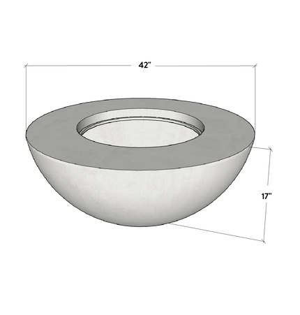 Conique | Concrete Fire Bowl - Fire Pits | Patioza