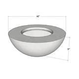 Conique | Concrete Fire Bowl - Fire Pits | Patioza