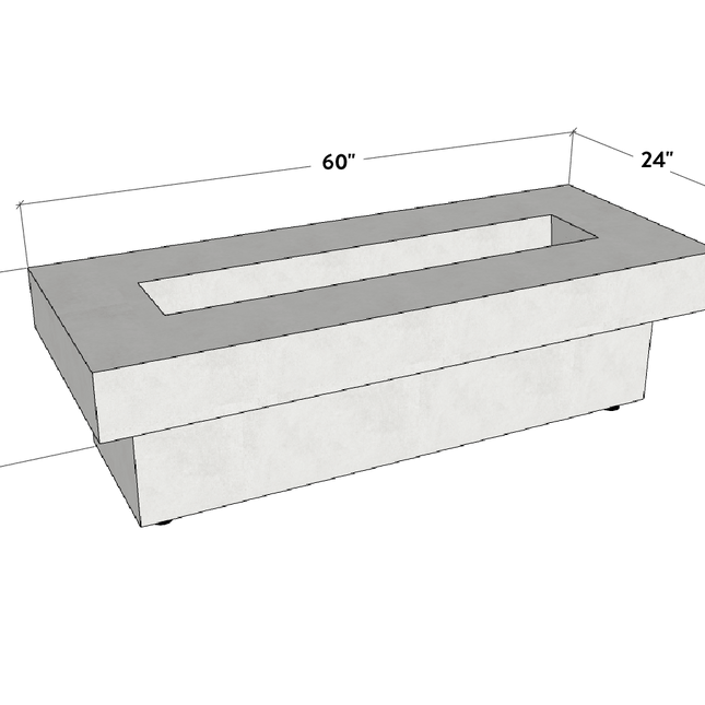 Terraza | Concrete Fire Pit Table - Fire Pit Table | Patioza