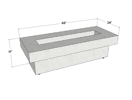 Terraza | Concrete Fire Pit Table - Fire Pit Table | Patioza