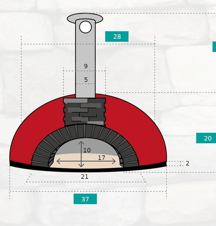 Portable Wood Fired Brick Pizza Oven - Tonío - Traditional Wood Fired Brick Oven | Patioza