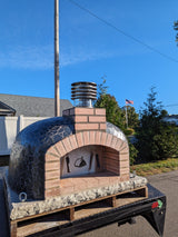 Traditional Wood Fired Brick Pizza Oven - Mediterranean Pro Mosaic - Traditional Wood Fired Brick Oven | Patioza