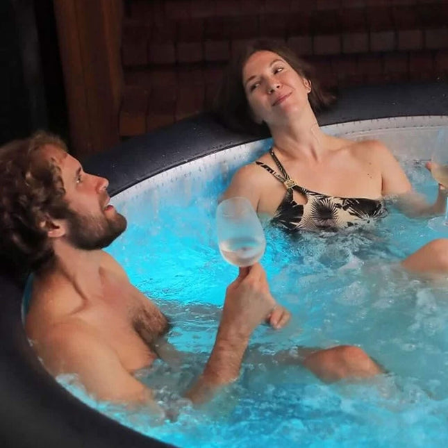 MSpa Aurora Urban Series Six-Person Inflatable Round Hot Tub With Hydro Massage [U-AU061] (SAK19375) - Hot Tubs | Patioza