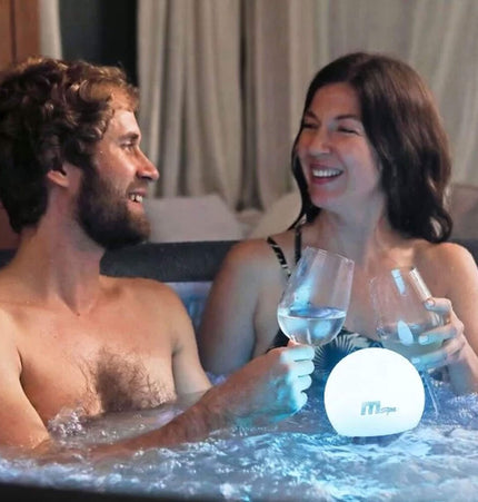 MSpa Aurora Urban Series Six-Person Inflatable Round Hot Tub With Hydro Massage [U-AU061] (SAK19375) - Hot Tubs | Patioza