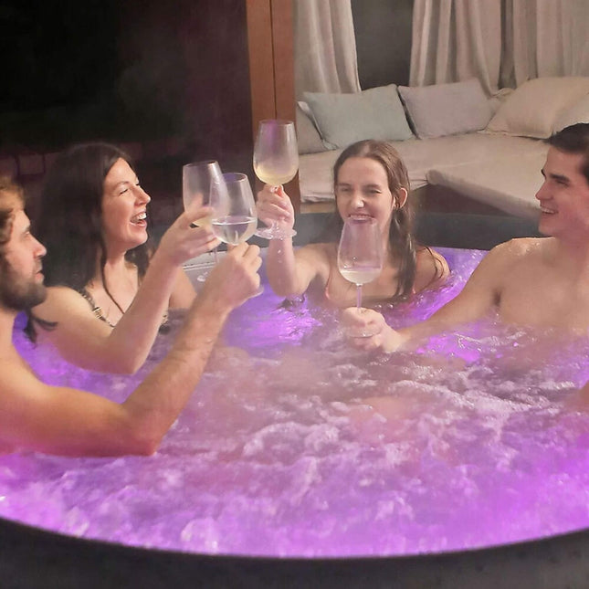MSpa Aurora Urban Series Six-Person Inflatable Round Hot Tub With Hydro Massage [U-AU061] (SAK19375) - Hot Tubs | Patioza