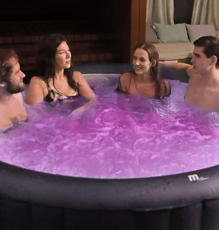 MSpa Aurora Urban Series Six-Person Inflatable Round Hot Tub With Hydro Massage [U-AU061] (SAK19375) - Hot Tubs | Patioza
