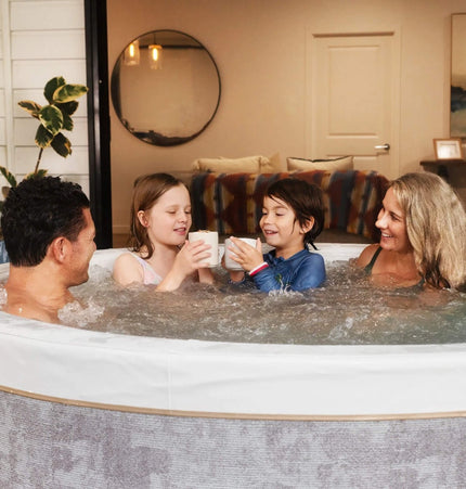 MSpa Cocoon Verto Series Six - Person Inflatable Round Hot Tub With Hydro Massage [F - CO066WE] (SAK50928) - Hot Tubs | Patioza