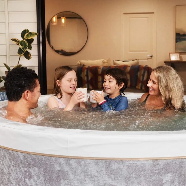 MSpa Cocoon Verto Series Six - Person Inflatable Round Hot Tub With Hydro Massage [F - CO066WE] (SAK50928) - Hot Tubs | Patioza