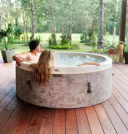 MSpa Cocoon Verto Series Six - Person Inflatable Round Hot Tub With Hydro Massage [F - CO066WE] (SAK50928) - Hot Tubs | Patioza