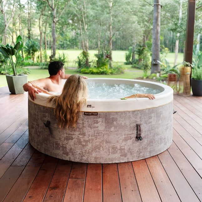 MSpa Cocoon Verto Series Six - Person Inflatable Round Hot Tub With Hydro Massage [F - CO066WE] (SAK50928) - Hot Tubs | Patioza