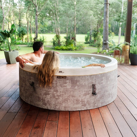MSpa Cocoon Verto Series Six - Person Inflatable Round Hot Tub With Hydro Massage [F - CO066WE] (SAK50928) - Hot Tubs | Patioza