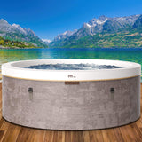 MSpa Cocoon Verto Series Six - Person Inflatable Round Hot Tub With Hydro Massage [F - CO066WE] (SAK50928) - Hot Tubs | Patioza